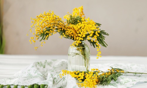 Yellow bouquet of flowers